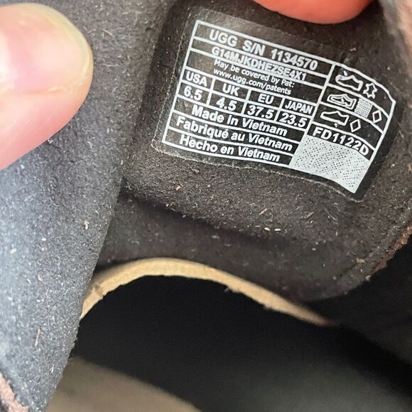 UGG Ashton Lace-Up Buckled Waterproof Suede Booties Burnt Cedar US Women Size6.5 - Picture 11 of 14